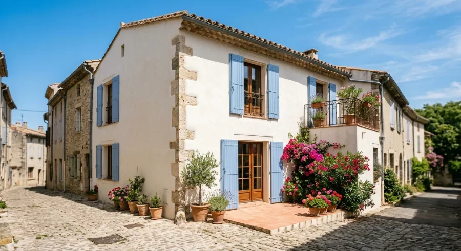 Ravalement de façade d'une maison à Béziers